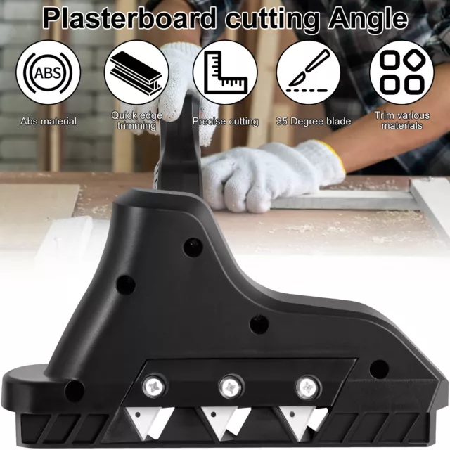 Plasterboard Fast Cutter Precise 35° Gypsum Board Chamferer Plastic Woodworkingⓥ