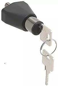 CRL 0911BCKA Black Chrome Keyed Alike Sliding Door Lock