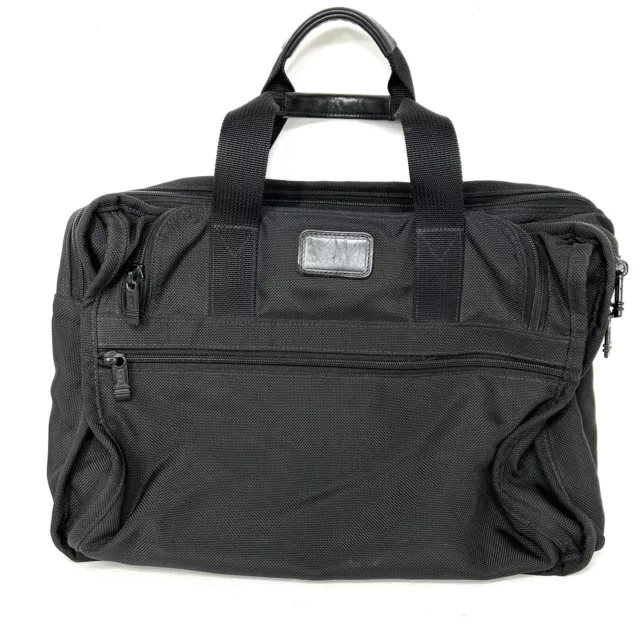 Tumi Mens Nylon Balistic Briefcase Black