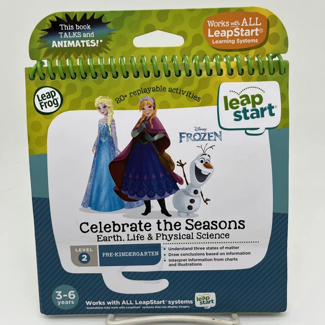 LeapStart LeapFrog FROZEN Celebrate the Seasons Level 2 For Ages 3-6 Pre-K  New