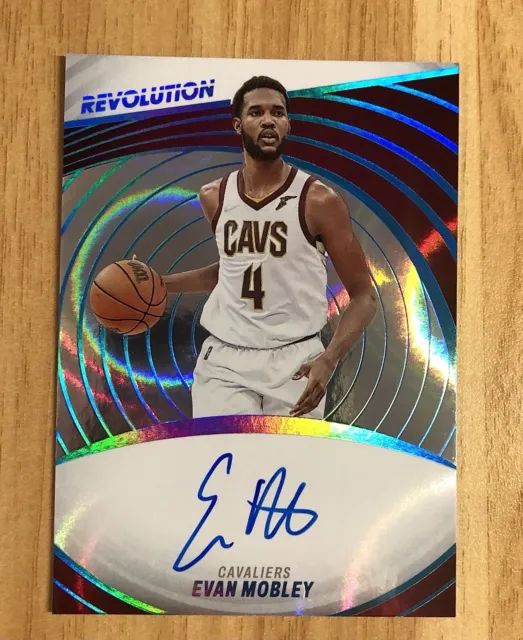 22-23 NBA Panini Revolution On Card Auto Infinite Evan Mobley /25 Cleveland Cavs