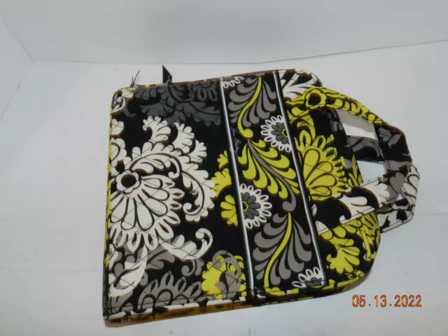 VERA BRADLEY Baroque Black Floral Hanging Organizer Toiletry Cosmetic Bag Travel