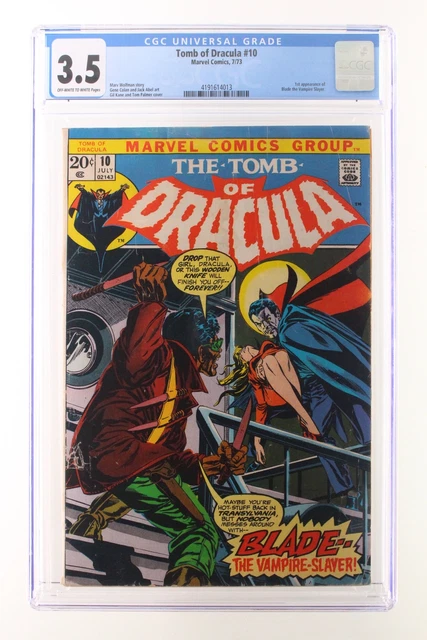 Tomb of Dracula #10 - Marvel 1973 CGC 3.5 1st App of Blade the Vampire Slayer
