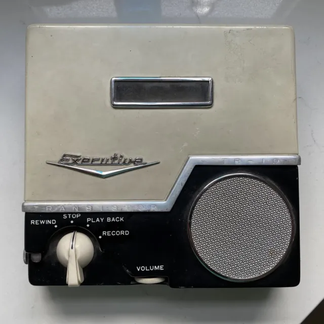 Vintage Executive Transistor TR10 Portable Reel To Reel Recorder Parts Or Repair