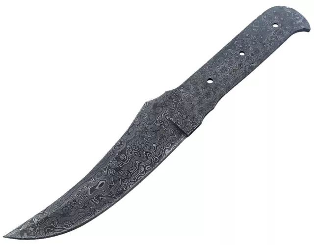 Couteau de Chasse Lame Damas Hunting Knife Blank Blade