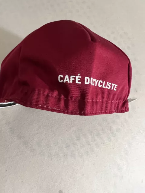 NEW CAFE DU CYCLISTE Polka-Dot Twill Cycling Cap red italy 2