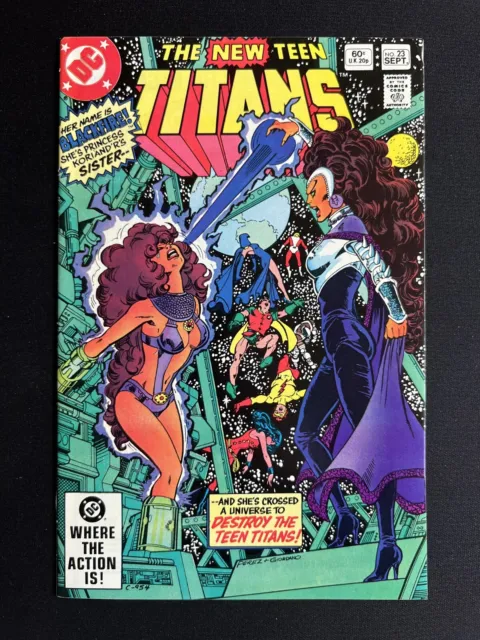 New Teen Titans #23 (1982) VF/NM   1st Vigilante (not in costume) & Blackfire