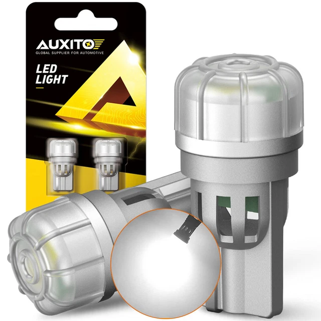 AUXITO 2X T10 LED License Plate Light Bulb Super Bright White 6500K 168 2825 194