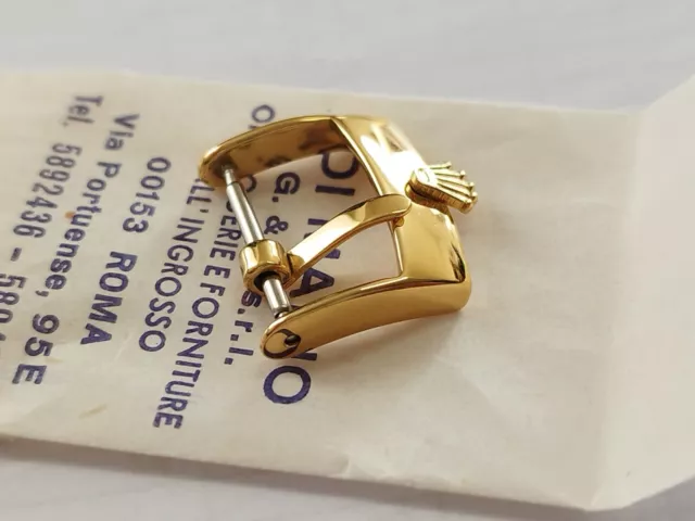 FIBBIA FIBIETTA ARDIGLIONE Rolex Vintage Dorata 16Mm Buckle EUR 29