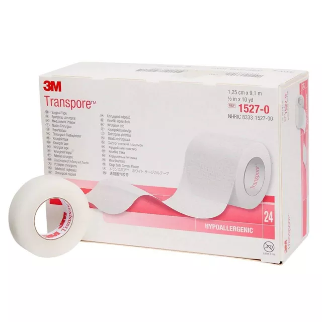 MICROPORE 3M SURGICAL TAPE 2.5cm Eyelash Tape Breathable Medical REF 1530-1