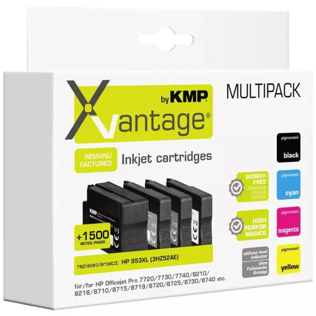Xvantage Ink set remplace HP 953XL (L0S70AE, F6U16AE, F6U17AE, F6U18AE)