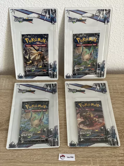 Lot de 4 Boosters pokemon SL5 Ultra Prisme FR scellé sous Blister