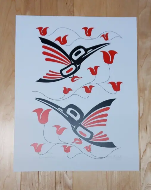 Hummingbirds by Eric Parnell Haida Signed Limited Edition Print 84/100