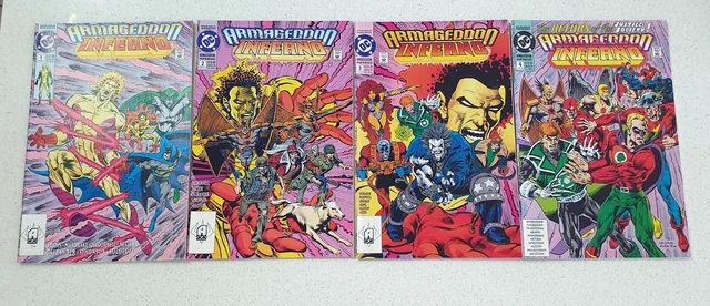 Armageddon Inferno #1,2,3,4 Batman Superman Lobo VF/NM Combine Bag Board TBS1