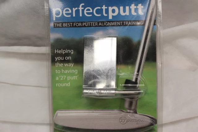 Perfect Putt Putter Alignment Training Aid Fits All Putters Practice Putting New