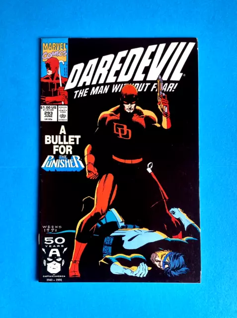 Daredevil #293 (Vol 1) Punisher  Marvel Comics  Jun 1991  V/G  1St Print