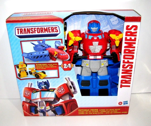 TRANSFORMERS OPTIMUS PRIME Jumbo Jet Wing Racer Playset 55.95 PicClick