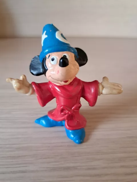 Mickey Mouse magician handpainted  Figure Bullyland Disney Germany 80s vintage