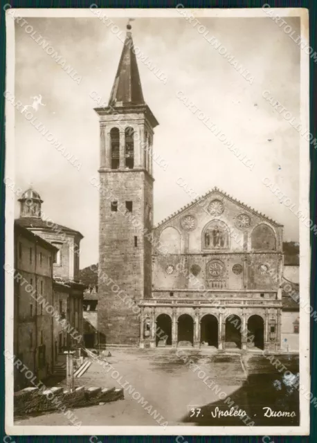 Perugia Spoleto Duomo ABRASA FG Foto cartolina KB4840