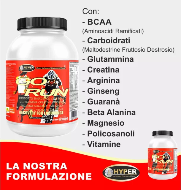 Integratori Ciclismo  Energetico BCAA  Glutammina Creatina  Guaranà Arginina 3