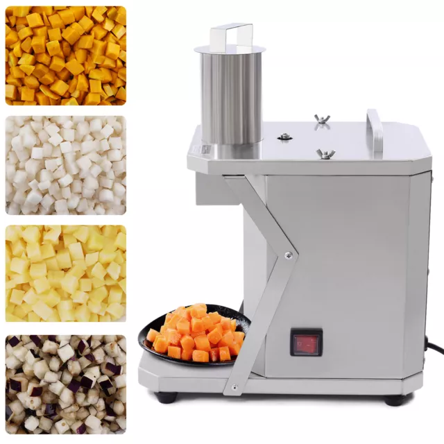 Electric Vegetable Dicer Cucumber Cutter W/3 Grid Blade Electric Automatic Dicer