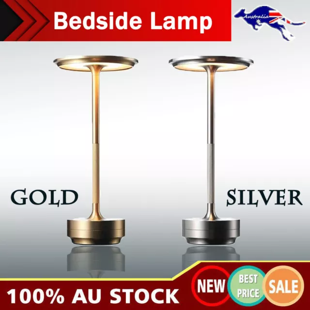 LED Cordless Table Desk Lamp Touch Dimmable Night Light Rechargeable Bedroom AU