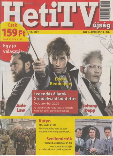 JOHNNY DEPP, EDDIE  REDMAYNE, JUDE LAW  Hungarian magazine 2021