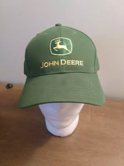 John Deere Adjustable Buckle Farm Hat Cap Nothing Runs Like a Deere NWT LP14418