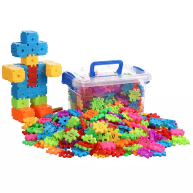 132pcs blocs de construction en plastique avec boîte de rangement jouet
