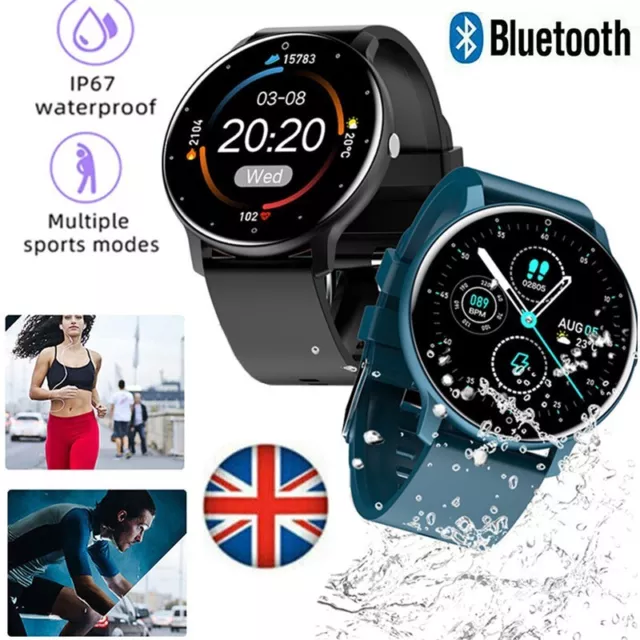 Smart Watch Fitness Tracker Heart Rate Blood Pressure Men Women Sport Watches