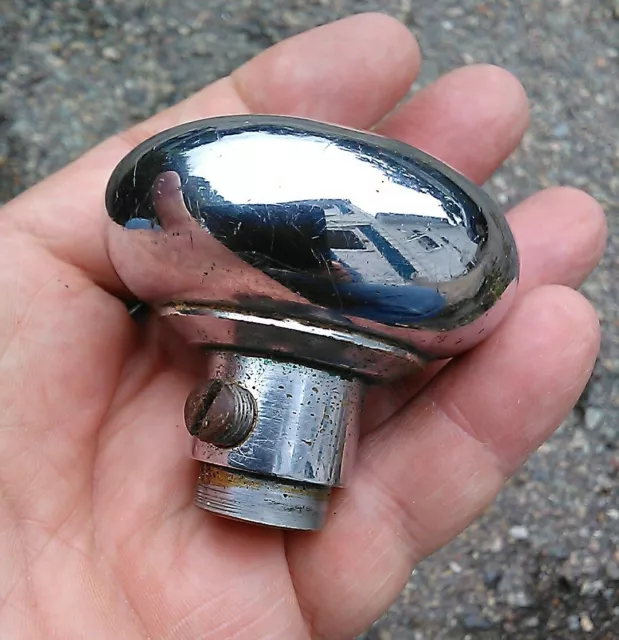 VTG single Chrome over Brass passage DOOR KNOB