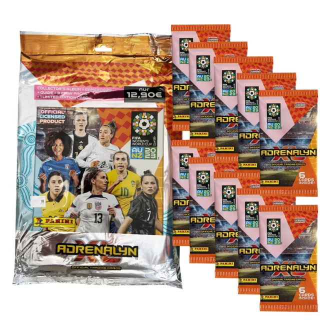 FIFA Women's World Cup Adrenalyn XL 2023 Trading Cards - 1 Starter + 10 Booster
