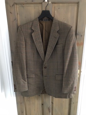 VINTAGE DAKS Mohair Suit 40S/39S 36W 27L Lana Riquadro finestra controllo 