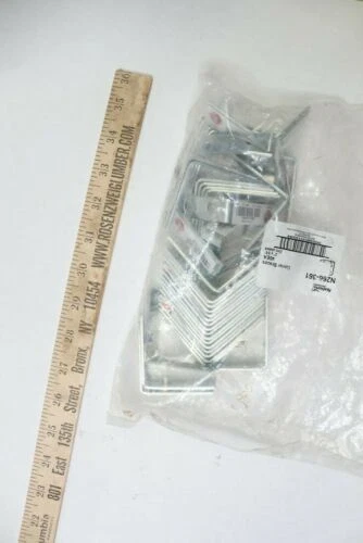 (40-Pk) National Hardware Corner Brace Zinc Plated Steel 2" x 5/8" N266-361