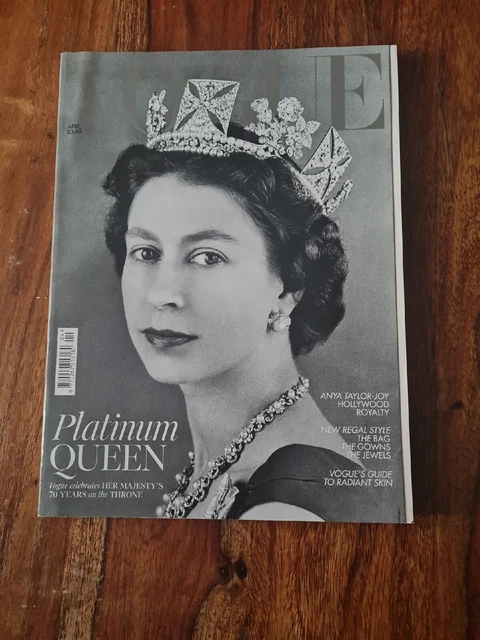 女性情報誌 Vogue UK April 2022 Queen Elizabeth II VOGUE UK MAGAZINE QUEEN ELIZABETH II PLATINUM JUBILEE SPECIAL