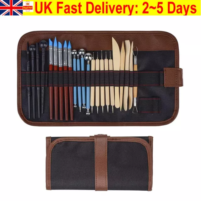 24pc Polymer Clay Tools Modelling Sculpting Tool Pottery Models Art Projects Set