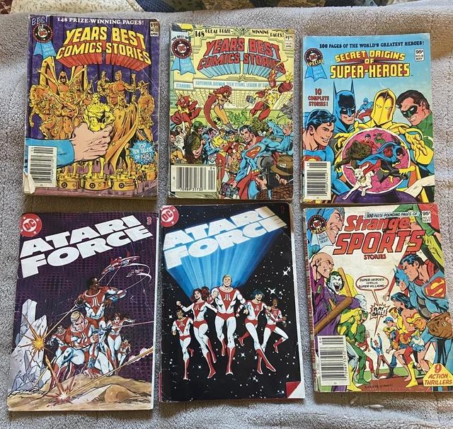DC Digest (6) Books Special Blue Ribbon Atari Force , Super Hero’s, Worlds Best