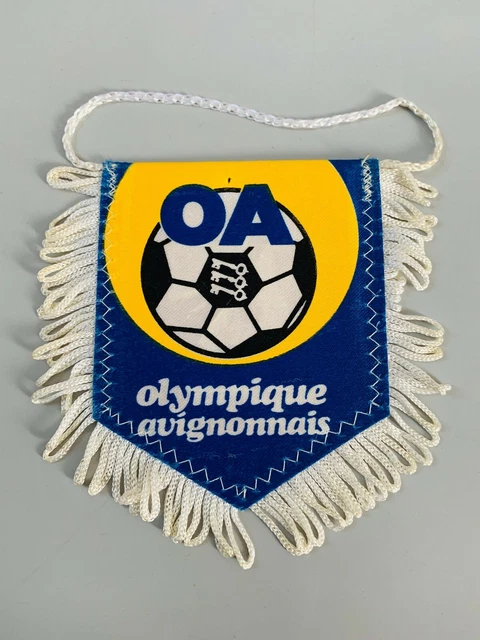 OLYMPIQUE AJACCIEN FANION CLUB FOOT FOOTBALL PENNANT OLYMPIQUE AJACCIEN FANION CLUB FOOT FOOTBALL PENNANT
