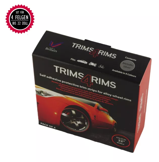 Trims4Rims by Rimblades Felgenschutz Styling Felgenringe Rim Protector SILBER