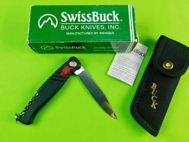 Wenger Delmont Switzerland Swiss Buck Model 87551 Folding Pocket Knife