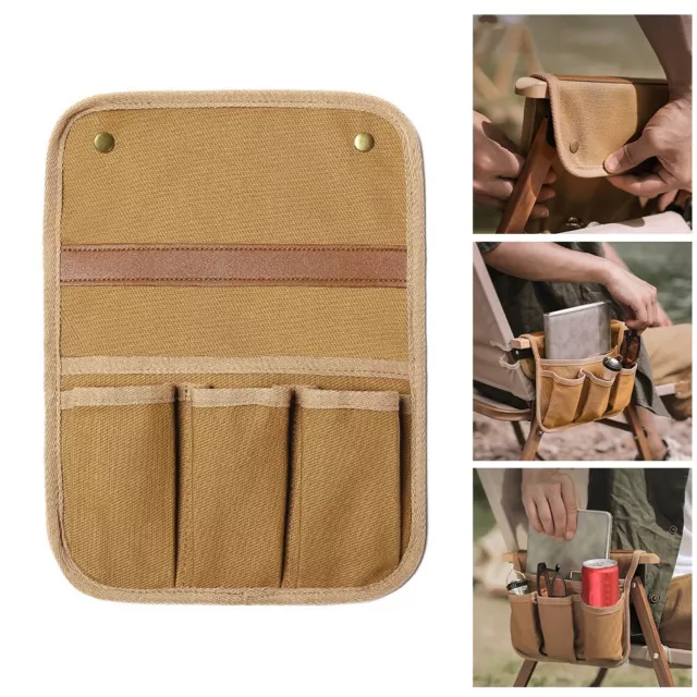 Soft and Heavy Duty Canvas Camping Armrest Long Ge Storage Bag