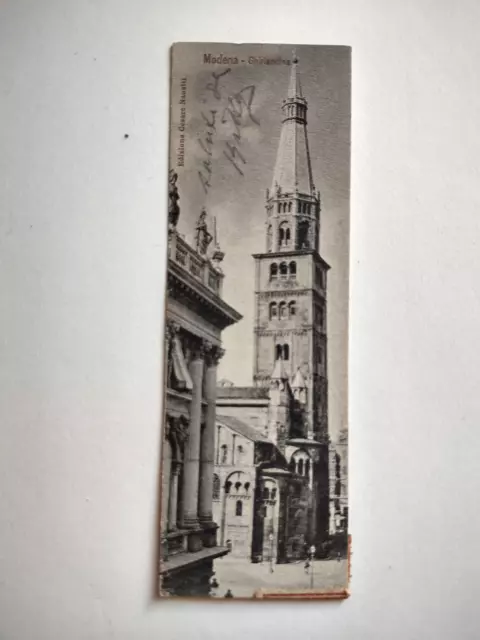 Torre della Ghirlandina Modena Cartolina Mignon viaggiata 1904