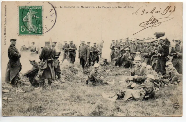 CHALONS SUR MARNE - Marne - CPA 51 - Military Life in the Camp - the straw at the Stop
