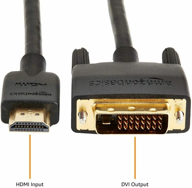 HDMI TO DVI Output NEW AmazonBasics Adapter Cable - 10 Feet £10.76 ...