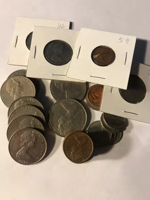 Lot of New Zealand coins