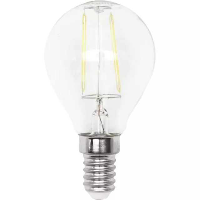 LightMe LED Filament Tropfen 4W = 40W E14 klar 470lm warmweiß 2700K DIMMBAR