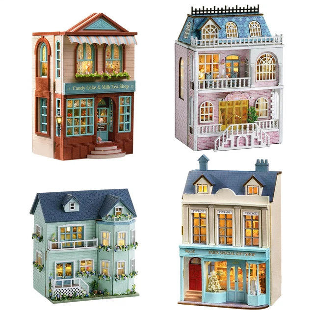 Robotime DIY Holz Miniatur Puppenhaus 1:24 Handgema Produktbild-Vorschau 8