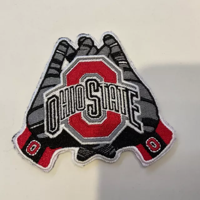 OSU The Ohio State  Vintage  Embroidered Iron On Patch lot 3" x 3"