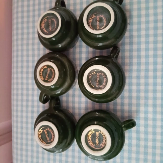 KaffeeTasses Lot De 4 Tasses En Porcelaine Fine De Bohème (Gebraucht