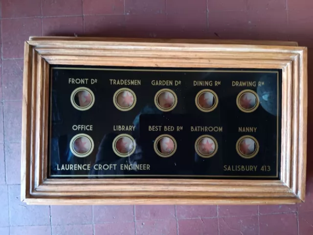 butlers and servants bell indicator box